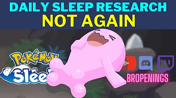Daily Sleep Research: Not You Again #pokemonsleep