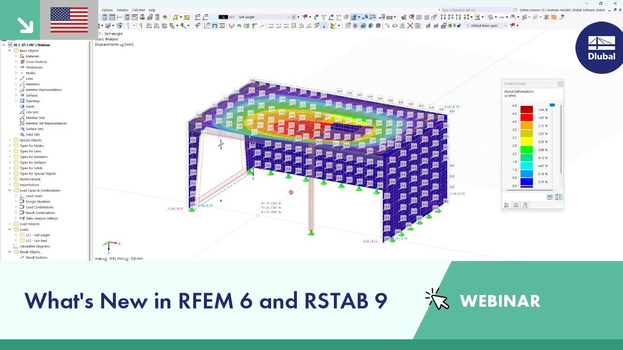 Webinar | What's New in RFEM 6 and RSTAB 9 - YouTube