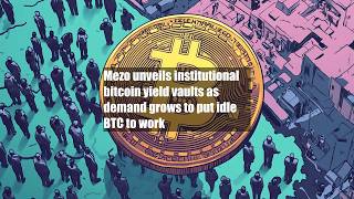Mezo unveils institutional bitcoin yield vaults as demand grows to put idle BTC to work