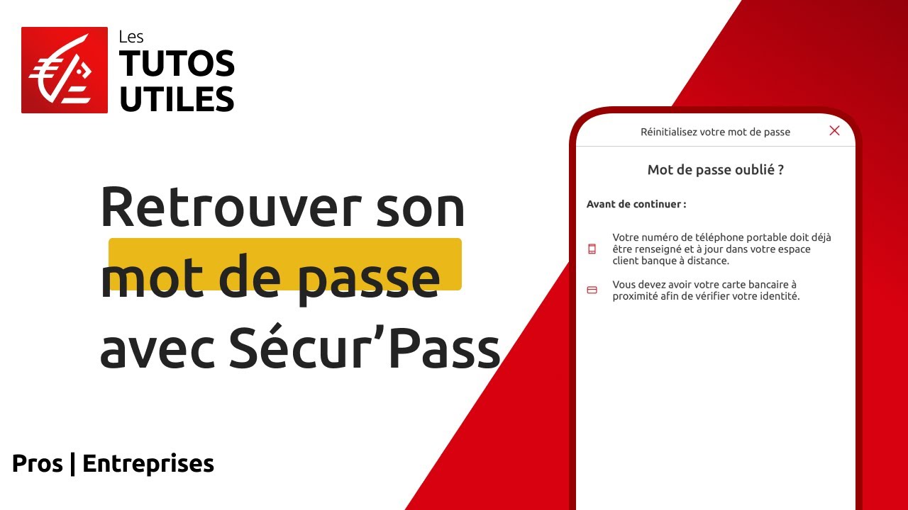 [PRO] Comment récupérer son mot de passe de connexion avec Sécur'Pass ...