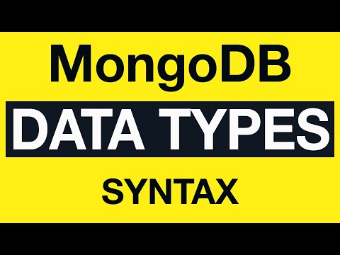 MongoDB Data Types: