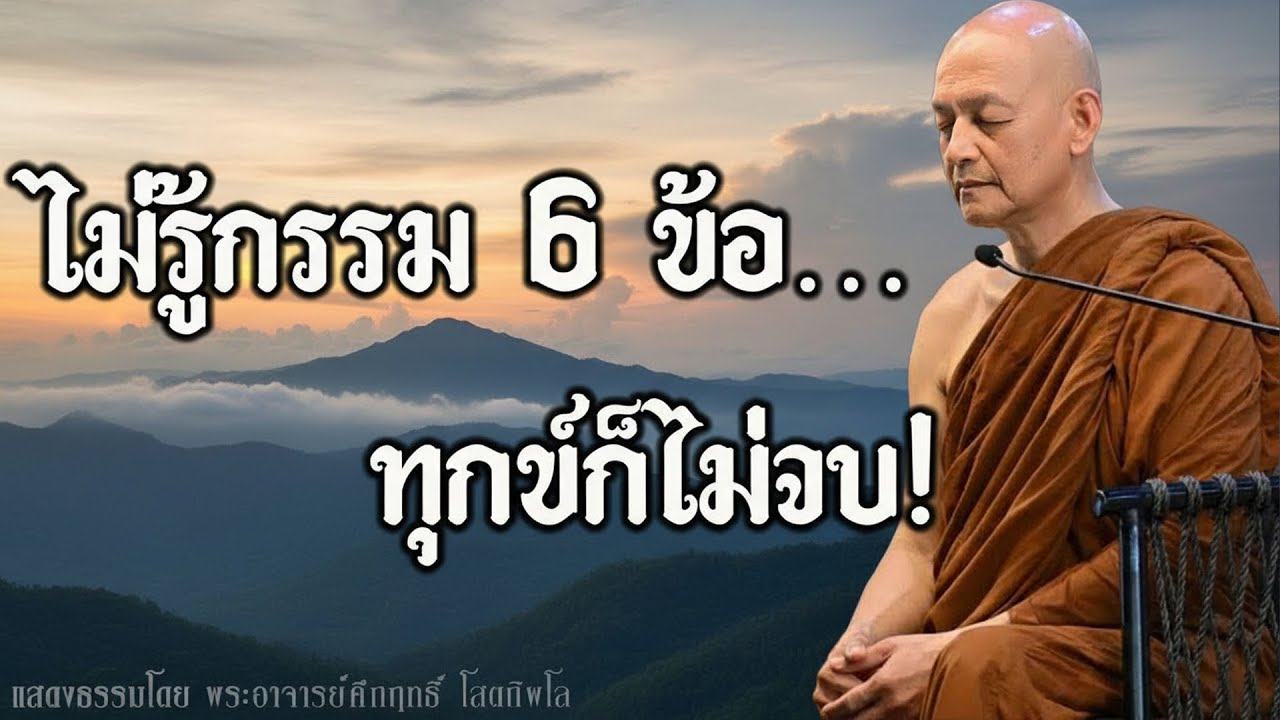 ทุกข์ไม่สิ้น… เพราะเราไม่เคยเข้าใจ ‘กรรม 6 ข้อ’ ที่พาใจหลุดพ้นได้! | พระอาจารย์คึกฤทธิ์ โสตฺถิผโล
