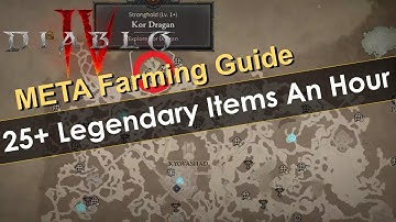 25+ Legendary Items an Hour Farming META - Kor Dragan Stronghold Diablo 4 Server Slam