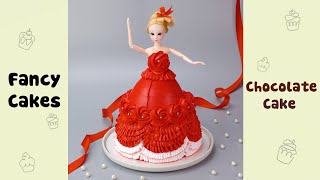 So Beautiful Red Princess Cake Decorating Idea screenshot 5