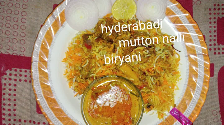 HYDERABADI MUTTON NALLI BIRYANI RECIPE || HOW TO M...