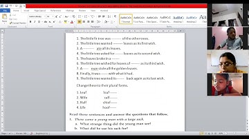 Class 3 English Revision Chapter-Unhappy tree By Anuradha Chatterjee  11-2-21