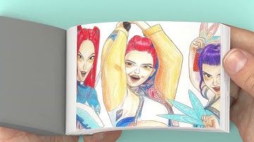 K-Pop GEKKE Flipbook #Flipbook #Creativiteit #kpop