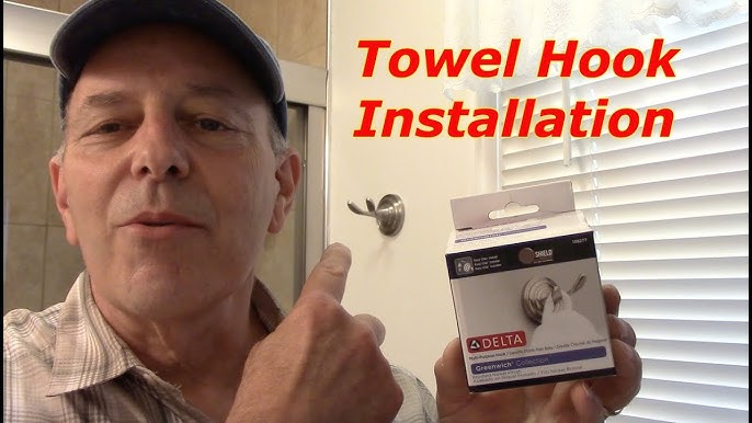 How To Install A Moen Double Robe Hook 