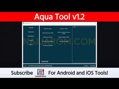 Aqua Tool v1.2 - Best Android Repair and Unlock Tool | NAIJAROM.COM | Super Tools