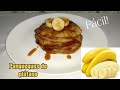 Panqueques de plátano - banana. Para un desayuno fácil y rápido!