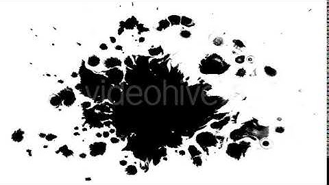 Several Ink Drops on the Wet Paper 04 | Motion Graphics - Envato elements
