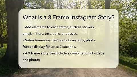 What Is a 3 Frame Instagram Story? - Everyday-Networking