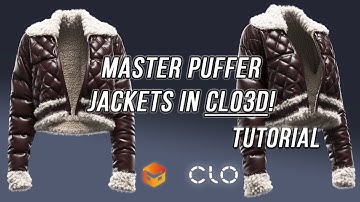 Master the Leather Puffer Jacket in CLO3D/Marvelous Designer | Easy Step-by-Step Guide