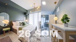 Interior Design / Php 380,000.00 / Airy & Simple Studio Condominium Make-Over