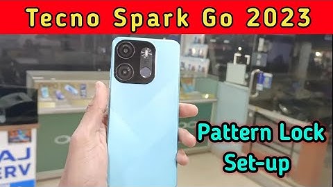 Tecno Spark Go 2023   Mein Pattern Lock Setting Kaise Karen , How To Set Pattern Lock In Tecno