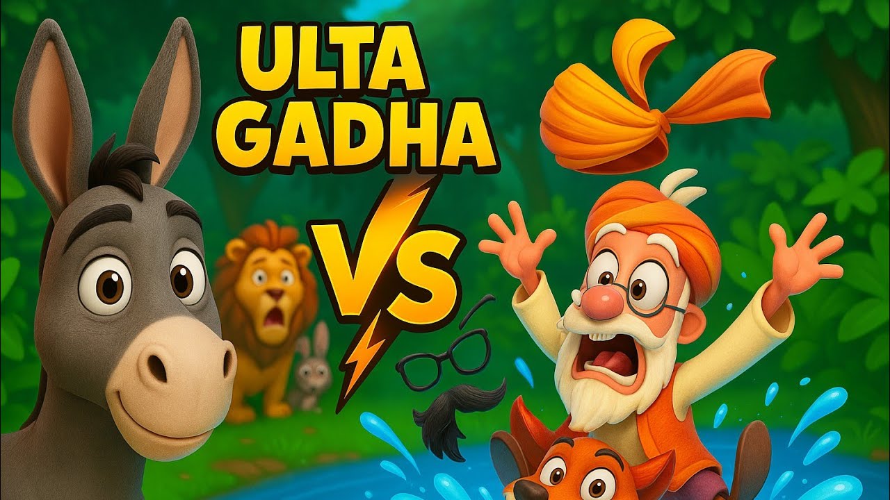उल्टा गधा/ The Donkey’s Curse | Panchatantra Stories | Hindi Stories | #moralstories #kidsstories