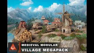 Modular Medieval Village MegaPack | Environment Walkthrough  | Unity Assetstore | Game-Ready Assets