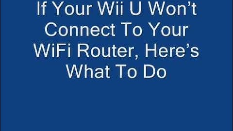 Nintendo Wii-U wifi problems? FIXED step by step