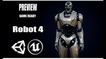 Robot 4 PREVIEW GAME READY 3D Character