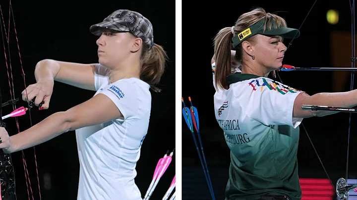 Pascale Lebecque v Jeanine van Kradenburg  compound women bronze | Nimes 2014 Indoor Championships