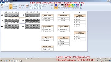 B&R 2003 PLC CP476 and IO CM411 test
