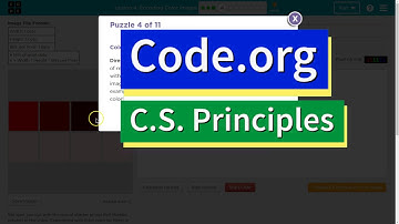 Encoding Color Images Lesson 4.4 Tutorial with Answers - C.S. Principles Code.org