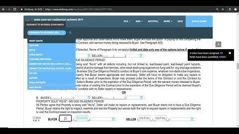 DotLoop -- Add Sales Contract to Buyer Loop