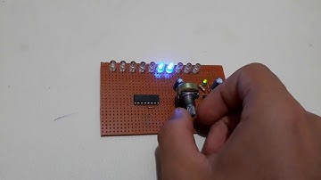 NE 555 ve CD 4017 Entegreleri İle Yürüyen Işık Devresi