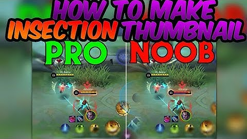 How to Make iNSECTION Thumbnail - Thumbnail Tutorial | MLBB - Alien RangerYT