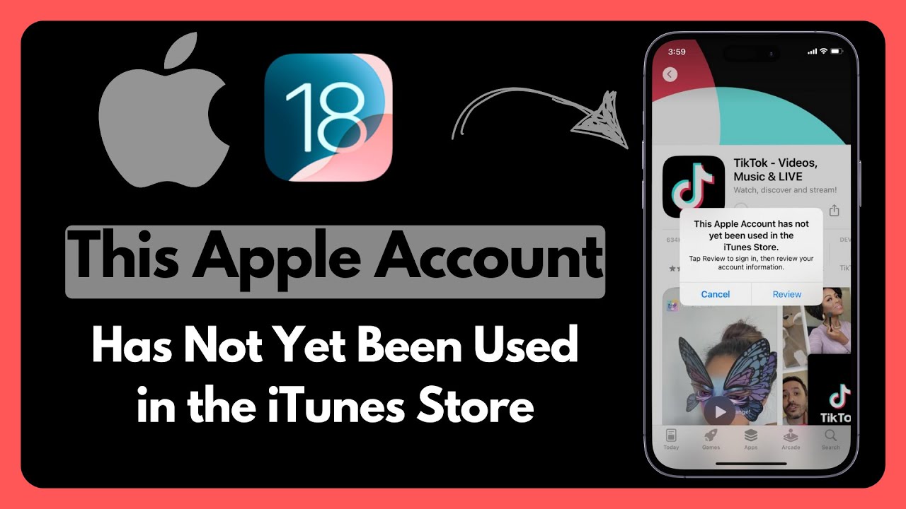 [Fixed] This Apple Account Has Not Yet Been Used in the iTunes Store in
