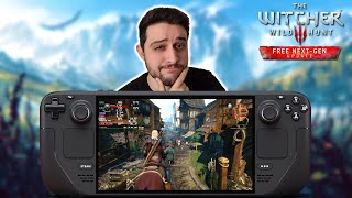 The Witcher 3 Wild Hunt on the Steam Deck!