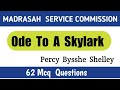 Ode To A Skylark Mcq Questions Ode To A Skylark Mcq Questions