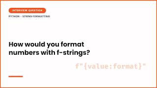 Format Numbers with Python f-Strings (.2f, Commas,%) | Python Interview Question #python #interview