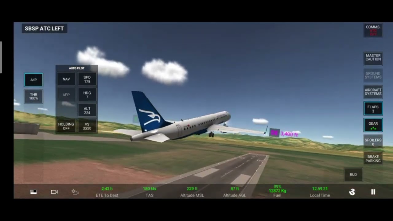 RFS | Montenegro Airlines | Embraer E190 | Podgorica takeoff