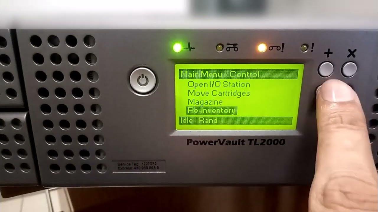 How to configure Dell Tape library TL 2000 Part 2 of 3 Zuhaib