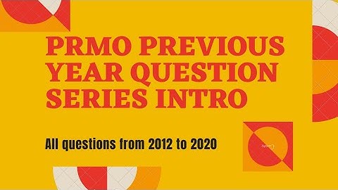 PRMO/IOQM previous year question introduction 2021-2022