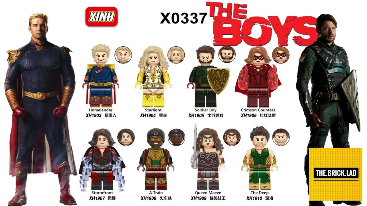 LEGO The Boys Unofficial XINH X0337 Preview Lego Homelander Lego