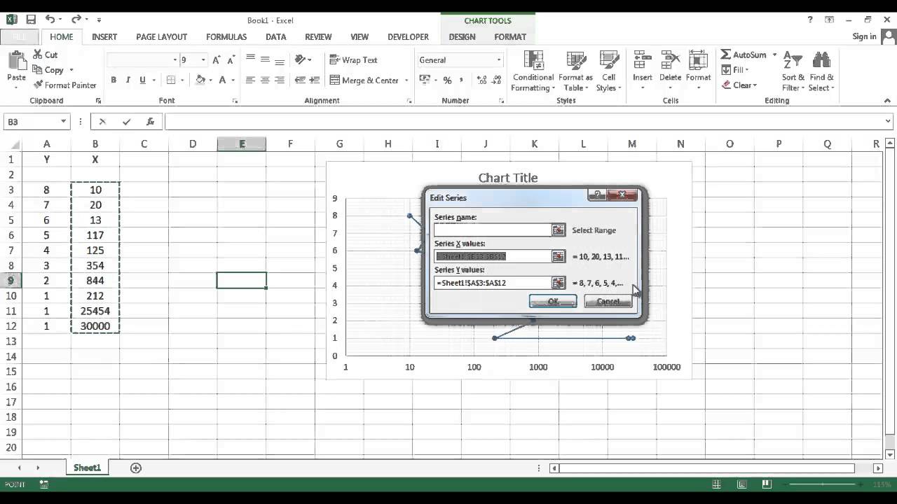 Change Chart Axis Excel