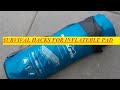 Survival hacks of a inflatable pad/matrass for preppers.