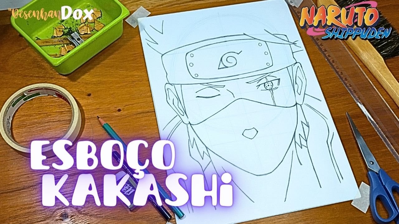 Drawing Naruto, Kakashi, Minato, Jiraiya and Hiruzen #NARUTUBRO 