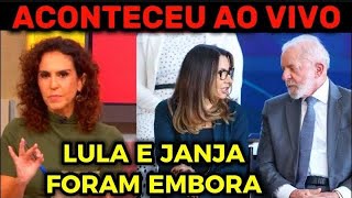 JANJA SURTOU COM JORNALISTA DEBOCHANDO E CHAMANDO LULA DE MENTIROSO