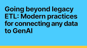 Webinar: Going Beyond Legacy ETL