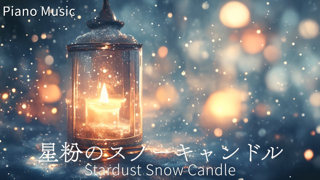 【Piano Background Music】星粉のスノーキャンドル - Stardust Snow Candle | Relax, Study, Walk, Sleep