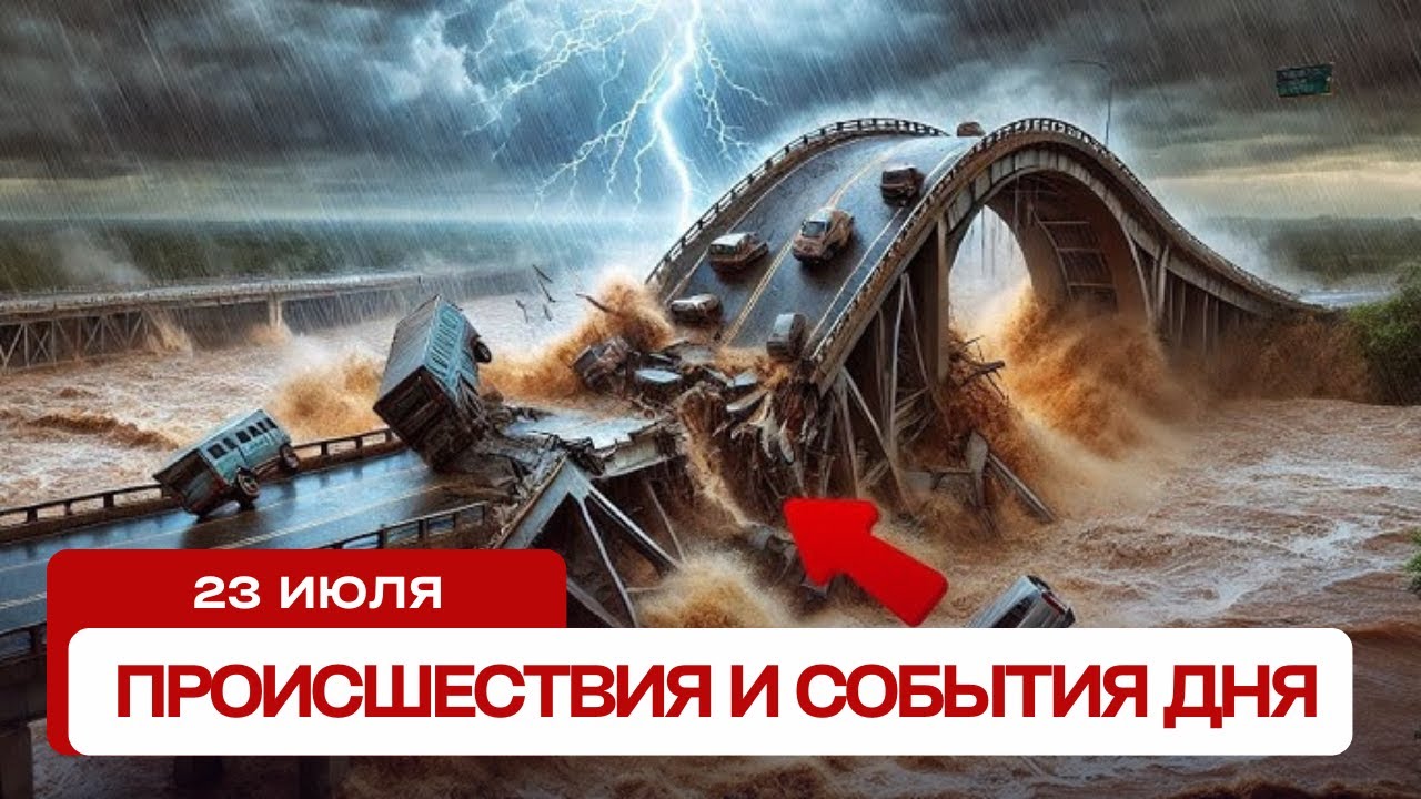 Катаклизмы за день 23.07.2025. Новости сегодня, ЧП, события дня!