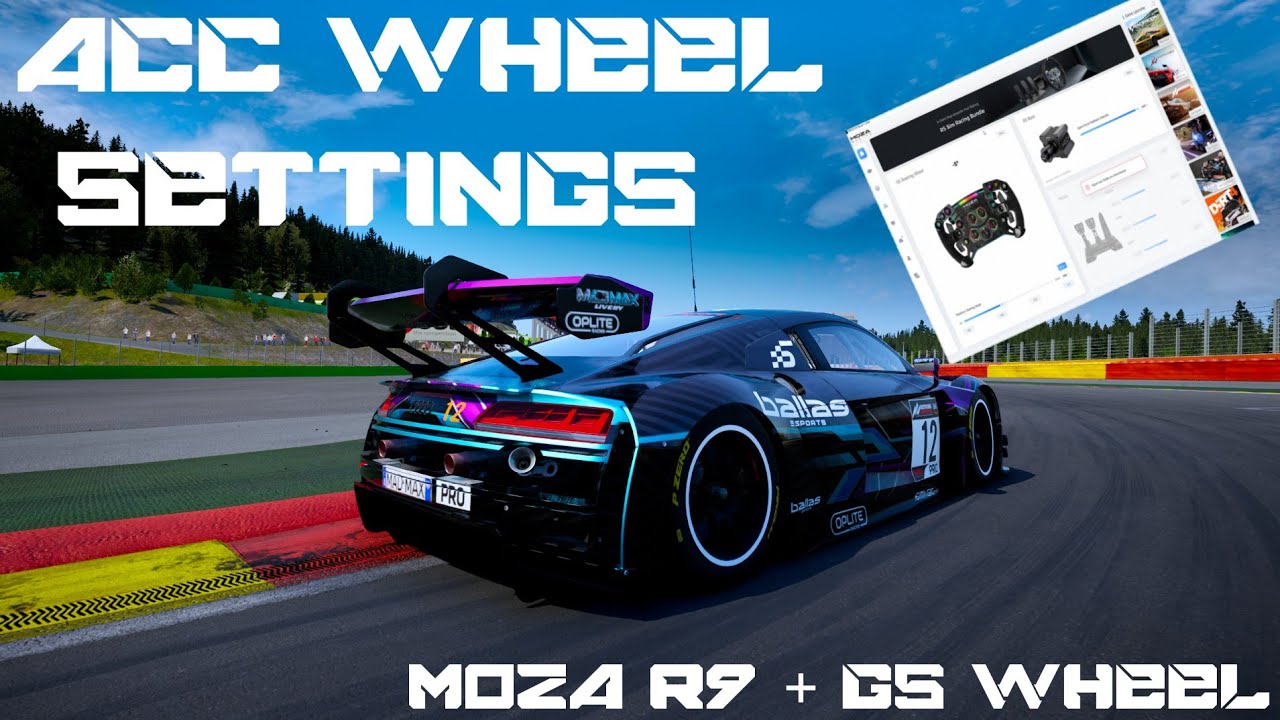 Moza R9 Explained Best Wheel Force Feedback Settings Assetto