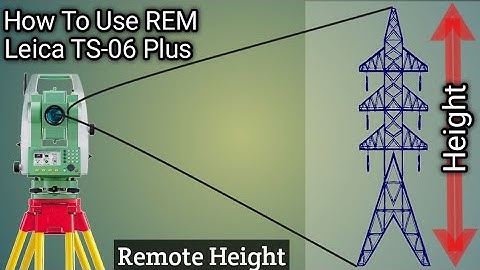 Remote Elevation Measurement ( #REM )||Check✔️Vertical Distance( #RemoteHeight )With LeicaTS-06 Plus