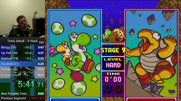 8:39 Tetris Attack 1P V-Hard Speedrun