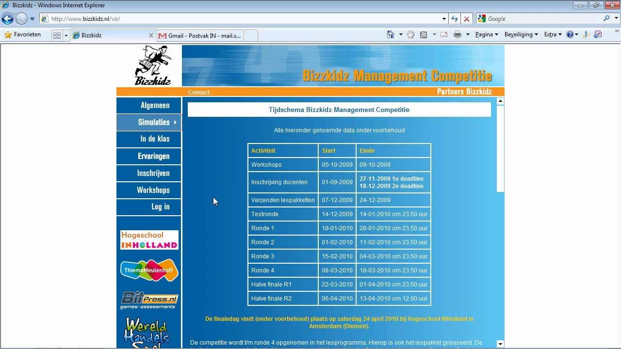 Bizzkidz inschrijving en opstartprocedure