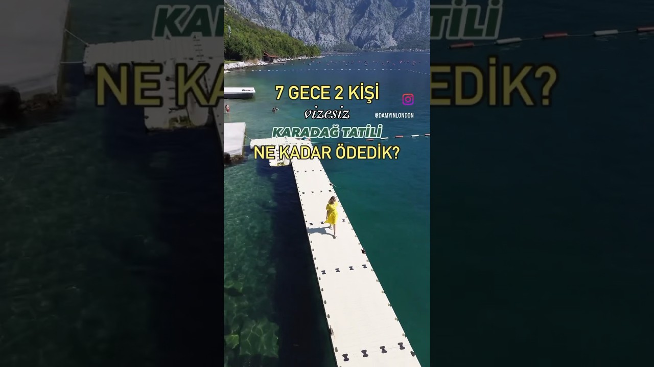 Karadağ’da 7 gece 2 kişi ne kadar harcadık?