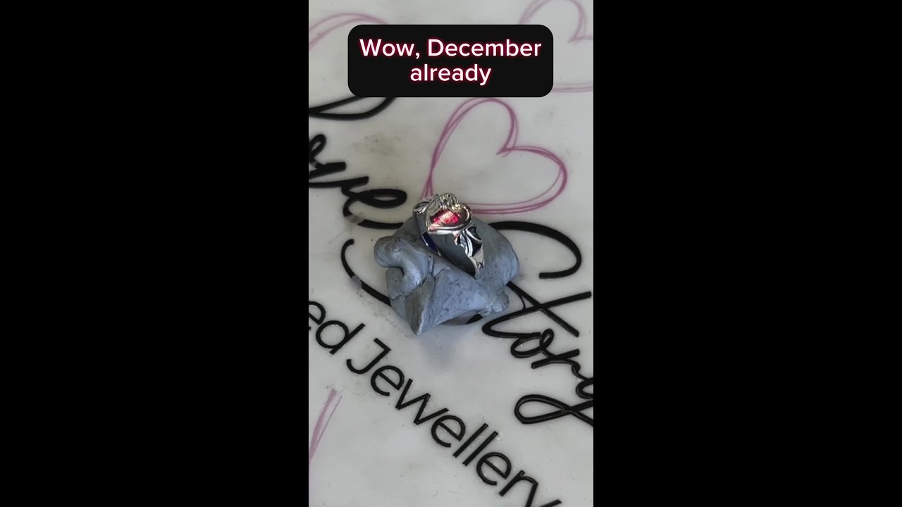 December Birthstone Signet Ring